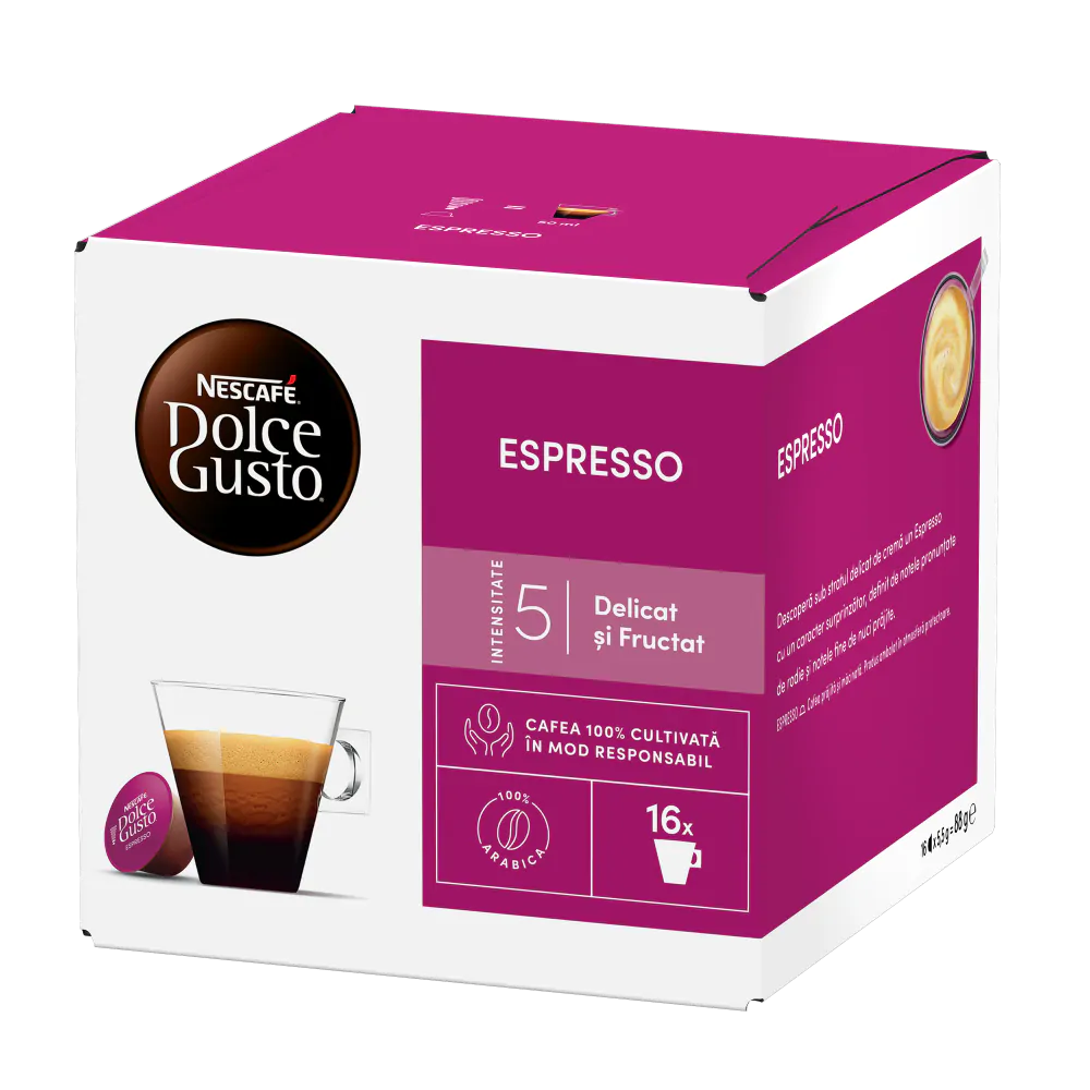 Café Expreso Extra Espuma 16 Tazas | NESCAFÉ® Dolce Gusto®